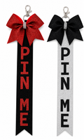 PIN ME Cheer Bow Bag Tag